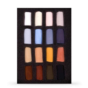 UNISON SOFT PASTEL SET Unison - Soft Pastels Set - 16 Pieces - Emma Colbert Animal Half Stick 16 - item# EMCOL16HALF