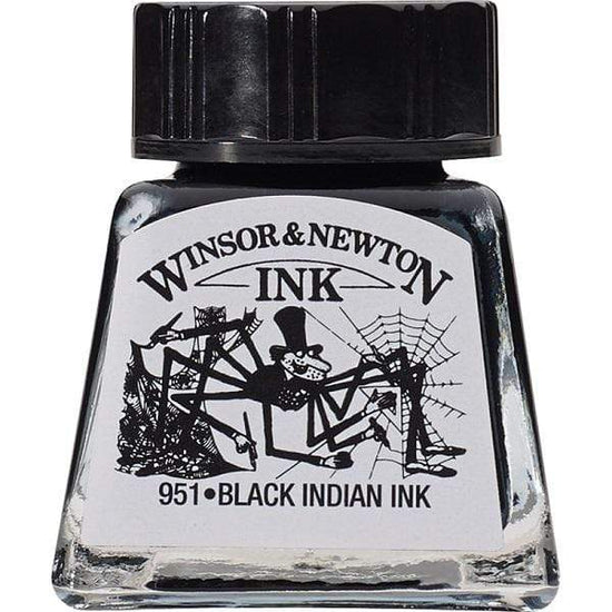 WINSOR NEWTON DRAW INK BLACK INDIAN Winsor & Newton Drawing Ink - 14ml