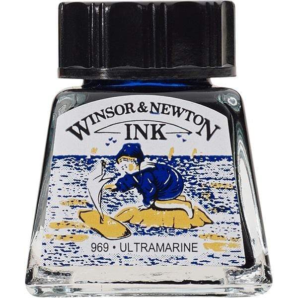 WINSOR NEWTON DRAW INK ULTRAMARINE Winsor & Newton Drawing Ink - 14ml