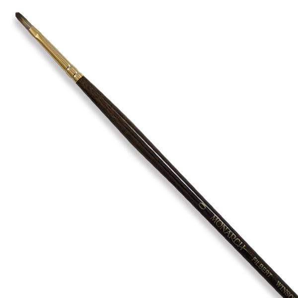 WINSOR NEWTON LONG H BRUSH Winsor & Newton - Monarch - Long Handle Brush - Filbert - Size 0 - item# 5504000