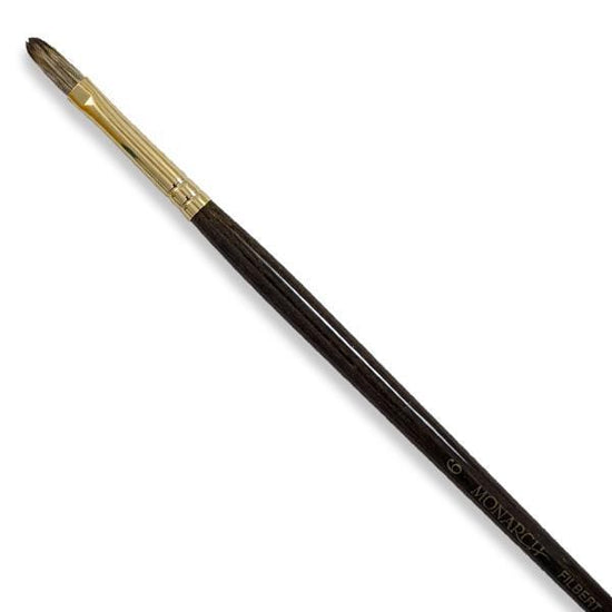 WINSOR NEWTON LONG H BRUSH Winsor & Newton - Monarch - Long Handle Brush - Filbert - Size 6- item# 5504006