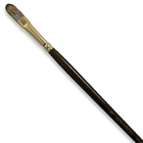 WINSOR NEWTON LONG H BRUSH Winsor & Newton - Monarch - Long Handle Brush - Filbert - Size 8 - item# 5504008