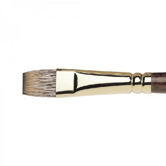 WINSOR NEWTON LONG H BRUSH Winsor & Newton - Monarch - Long Handle Brush - Flat (Bright) - Size 10 - item# 5501010