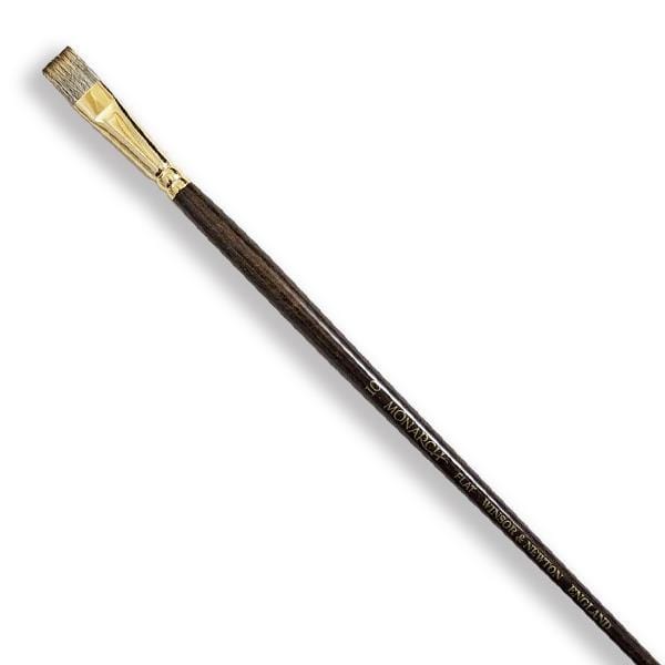 WINSOR NEWTON LONG H BRUSH Winsor & Newton - Monarch - Long Handle Brush - Flat (Bright) - Size 10 - item# 5502010