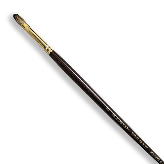 WINSOR NEWTON LONG H BRUSH Winsor & Newton - Monarch - Long Handle Brush - Short Filbert - Size 6 - itme# 5505006