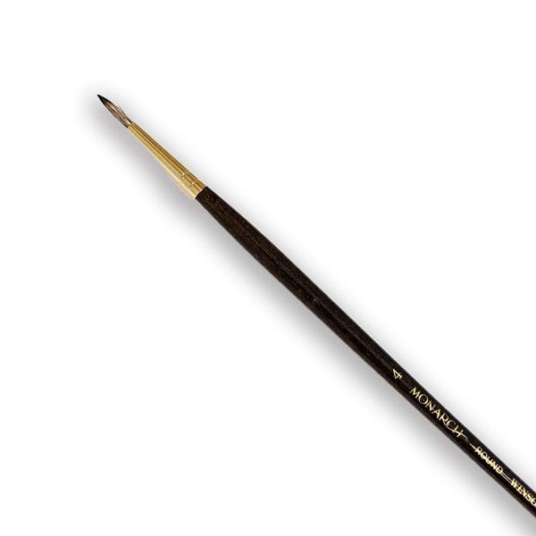 Winsor & Newton Synthetic Brush Winsor & Newton - Monarch - Long Handle Brush - Round - Size 4 - Item #5503004