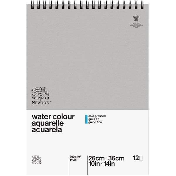 Load image into Gallery viewer, WINSOR NEWTON WATERCOLOR PAD Winsor &amp;amp; Newton Cold Pressed Water Color Pad 10x14&amp;quot;
