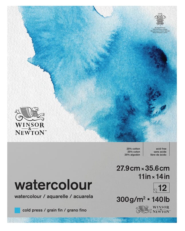 Winsor & Newton Watercolour Pad - Spiralbound Winsor & Newton - Watercolour Pad - Spiral Bound - Cold Press - 140lb - 11x14" - Item #6662583