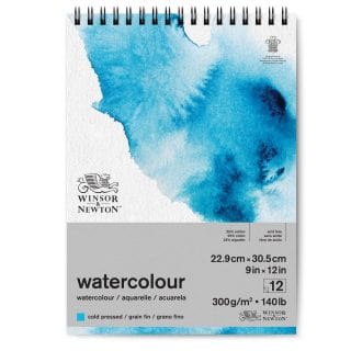 Winsor & Newton Watercolour Pad - Spiralbound Winsor & Newton - Watercolour Pad - Spiral Bound - Cold Press - 140lb - 9x12" - Item #6662582