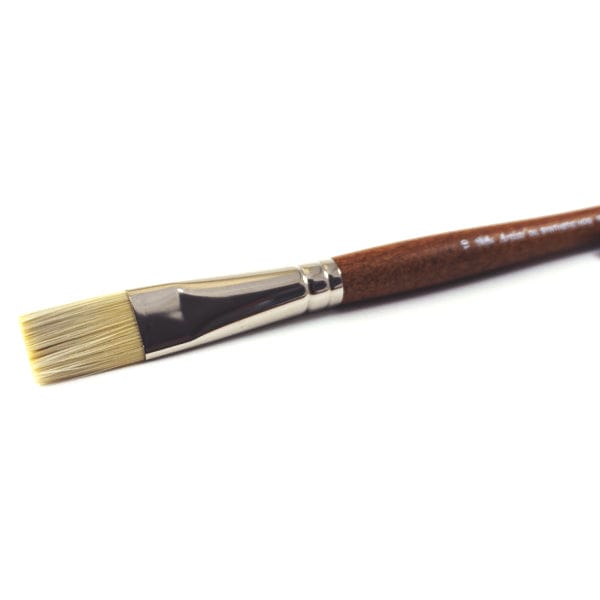 
                
                    Load image into Gallery viewer, WINSOR NEWTON Winsor &amp;amp; Newton - Artists&amp;#39; Oil Synthetic Hog Bristle -  Long Handle - Flat Brush #10 - item# 5010410
                
            