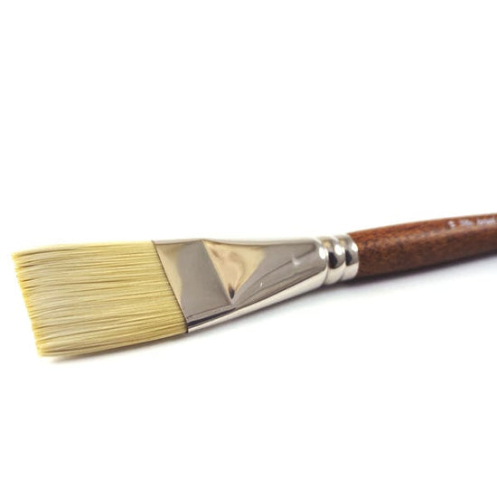 WINSOR NEWTON Winsor & Newton - Artists' Oil Synthetic Hog Bristle -  Long Handle - Flat Brush #16 - item# 5010416