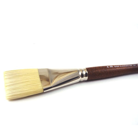 WINSOR NEWTON Winsor & Newton - Artists' Oil Synthetic Hog Bristle -  Long Handle - Flat Brush #20 - item# 5010419
