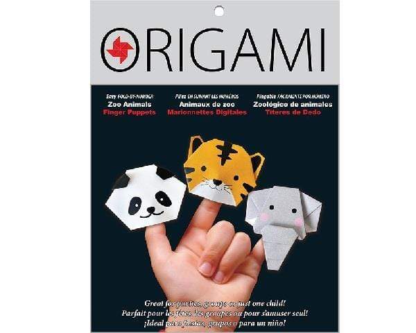 YASUTOMO ORIGAMI PAPER Yasutomo - Origami Paper - Zoo Animals - Finger Puppets
