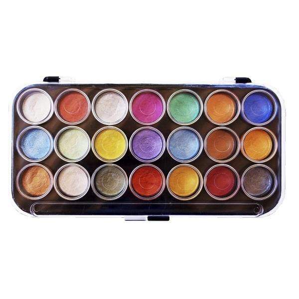 YASUTOMO WATERCOLOUR SET Yasutomo Pearlescent Watercolours Set of 21