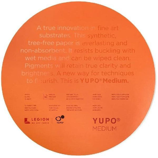 YUPO MEDIUM CIRCLES Yupo - Medium Circles - 12" - Pad - 10 Sheets - 74lb - White