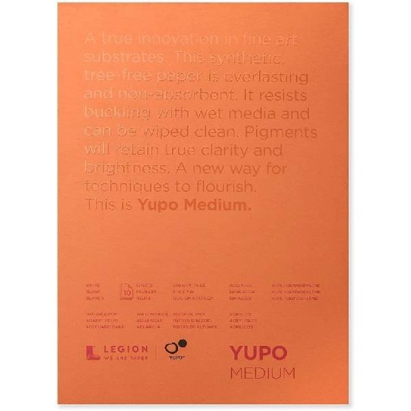 YUPO MEDIUM PAD Yupo - Medium Pad - 5x7" - 74lb - 10 Sheets - White