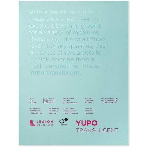 YUPO TRANSLUCENT PAD Yupo - Translucent Pad - 5x7" - 104lb - 15 Sheets