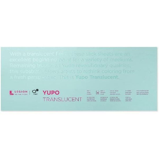 YUPO TRANSLUCENT PAD Yupo - Translucent - Pad - 6x15" - 104lb - 15 Sheets