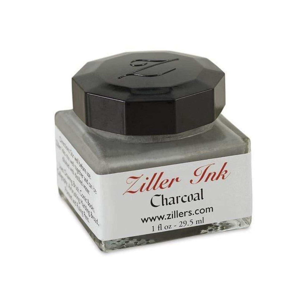 
                
                    Load image into Gallery viewer, Ziller&amp;#39;s CALLIGRAPHY INK Ziller Ink - Calligraphy Ink - 1oz Bottle - Charcoal
                
            